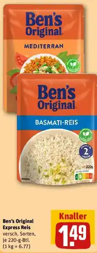 REWE Ben's Original Express Reis Angebot
