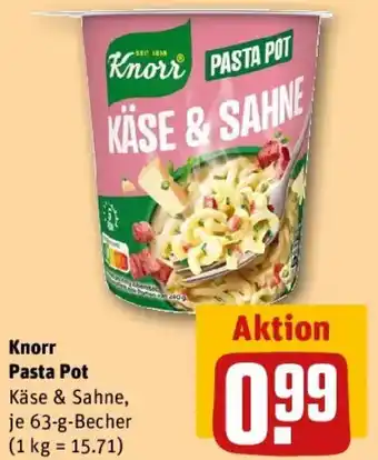 REWE Knorr Pasta Pot Angebot