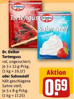 REWE Dr. Oetker Tortenguss oder Sahnesteif Angebot