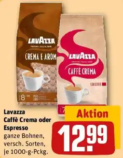 REWE Lavazza Caffè Crema oder Espresso Angebot