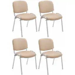 Netto Marken-Discount CLP 4er Set Stühle Ken Chrom Stoff I Gepolsterte Sitzfläche Angebot
