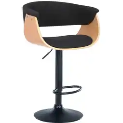 Netto Marken-Discount CLP Barhocker Vestal I Mit Holzsitz Und Armlehne I Höhenverstellbares Metallgestell Mit Fußstütze Angebot