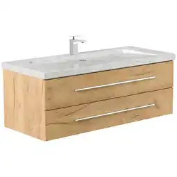 Netto Marken-Discount Badmöbel Marmor Carrara White YAMO 130 cm 1 Hahnloch SoftClose in versch. Ausführungen Angebot