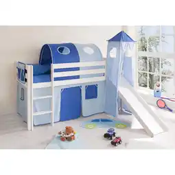 Netto Marken-Discount TiCAA Rutschbett mit Turm Kasper Kiefer Weiß Classic Angebot