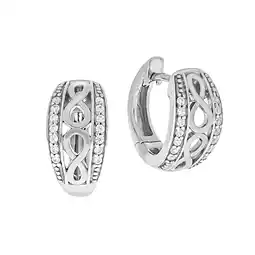 Netto Marken-Discount Zeeme Silber Ohrringe Silber 925 Zirkonia weiß Angebot