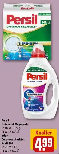 REWE Persil Universal Megaperls oder Colorwaschmittel Kraft Gel Angebot