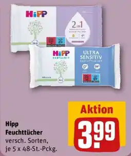 REWE Hipp Feuchttücher Angebot