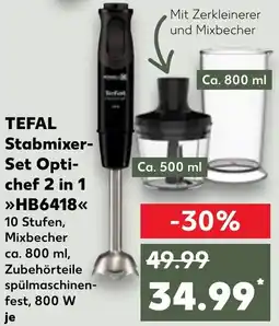 Kaufland TEFAL Stabmixer Set Optichef 2 in 1 HB6418 Angebot