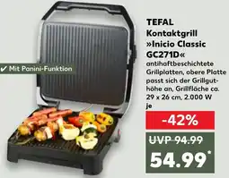 Kaufland TEFAL Kontaktgrill Inicio Classic GC271D Angebot