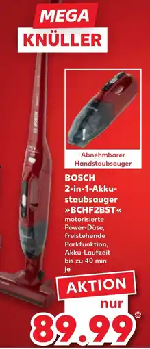 Kaufland BOSCH 2-in-1 Akkustaubsauger BCHF2BST Angebot
