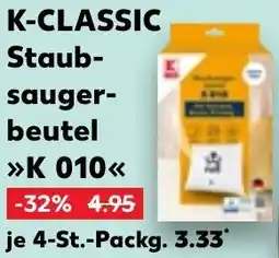 Kaufland K-CLASSIC Staubsaugerbeutel K 010 Angebot