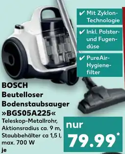 Kaufland BOSCH Beutelloser Bodenstaubsauger BGS05A225 Angebot