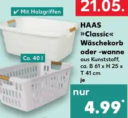 Kaufland HAAS Classic Wäschekorb oder -wanne Angebot