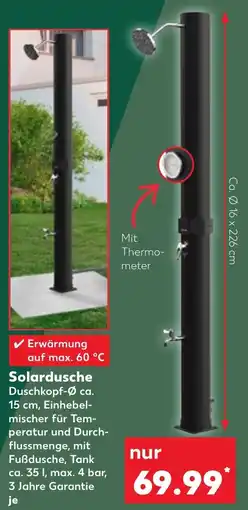 Kaufland PARKSIDE Solardusche Angebot