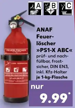 Kaufland ANAF Feuerlöscher PS1-X ABC Angebot