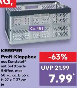 Kaufland KEEEPER Profi-Klappbox Angebot
