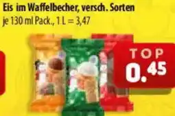 Mix Markt Eis im Waffelbecher Angebot