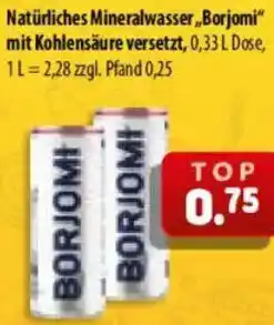 Mix Markt Natürliches Mineralwasser „Borjomi" mit Kohlensäure versetzt Angebot