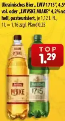 Mix Markt Ukrainisches Bier ,,LVIV 1715" Angebot