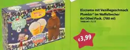 Mix Markt Eiscreme mit Vanillegeschmack Plombir im Waffelbecher Angebot
