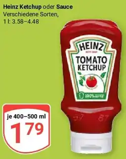 Globus Heinz Ketchup oder Sauce Angebot