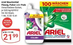 Globus Ariel Waschmittel Flüssig, Pulver oder Pods Angebot