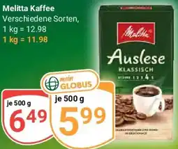 Globus Melitta Kaffee Angebot