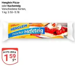 Globus Henglein Pizza- oder Kuchenteig Angebot