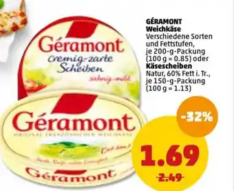 PENNY Géramont Weichkäse Oder Käsescheiben Angebot