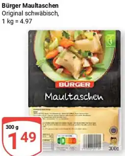 Globus Bürger Maultaschen Angebot