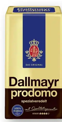 Scheck-in-Center Dallmayr Prodomo Kaffee Angebot