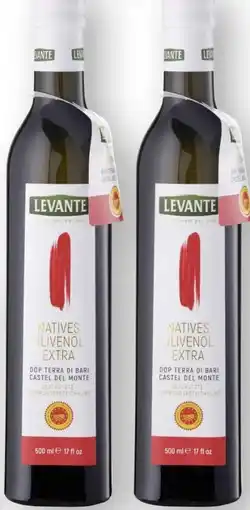 Scheck-in-Center Levante Natives Olivenöl Terra di Bari Angebot