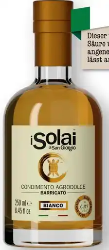 Scheck-in-Center i Solai Condimento Bianco Agrodolce Angebot