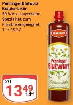 Globus Penninger Blutwurz Kräuter-Likör Angebot