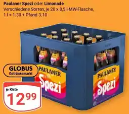 Globus Paulaner Spezi oder Limonade Angebot