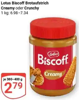 Globus Lotus Biscoff Brotaufstrich Creamy oder Crunchy Angebot