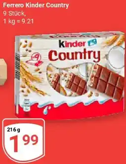 Globus Ferrero Kinder Country Angebot