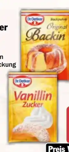 AEZ Dr. Oetker Vanillin Zucker Angebot