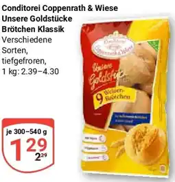 Globus Conditorei Coppenrath & Wiese Unsere Goldstücke Brötchen Klassik Angebot