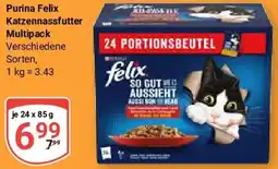Globus Purina Felix Katzennassfutter Multipack Angebot