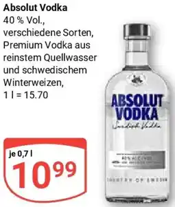 Globus Absolut Vodka Angebot