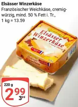 Globus Elsässer Winzerkäse Angebot