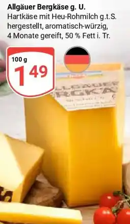 Globus Allgäuer Bergkäse g. U. Angebot