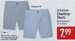 Aldi Nord UP2FASHION Chambray Shorts Angebot