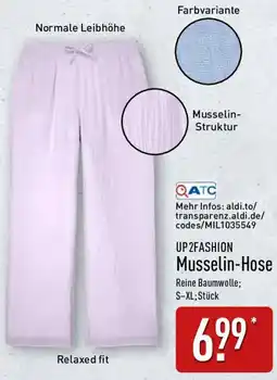 Aldi Nord UP2FASHION Musselin-Hose Angebot