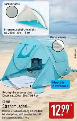 Aldi Nord CRANE Strandmuschel Angebot