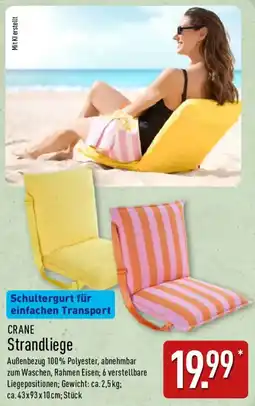 Aldi Nord CRANE Strandliege Angebot