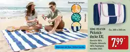 Aldi Nord HOME CREATION Picknickdecke XXL Angebot