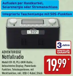 Aldi Nord ADVENTURIDGE Notfallradio Angebot
