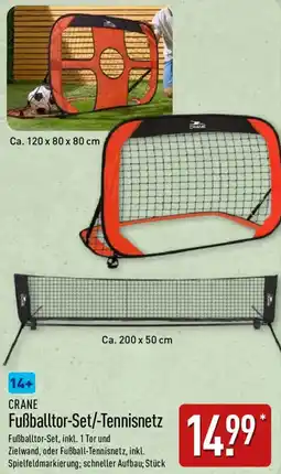 Aldi Nord CRANE Fußballtor-Set/-Tennisnetz Angebot